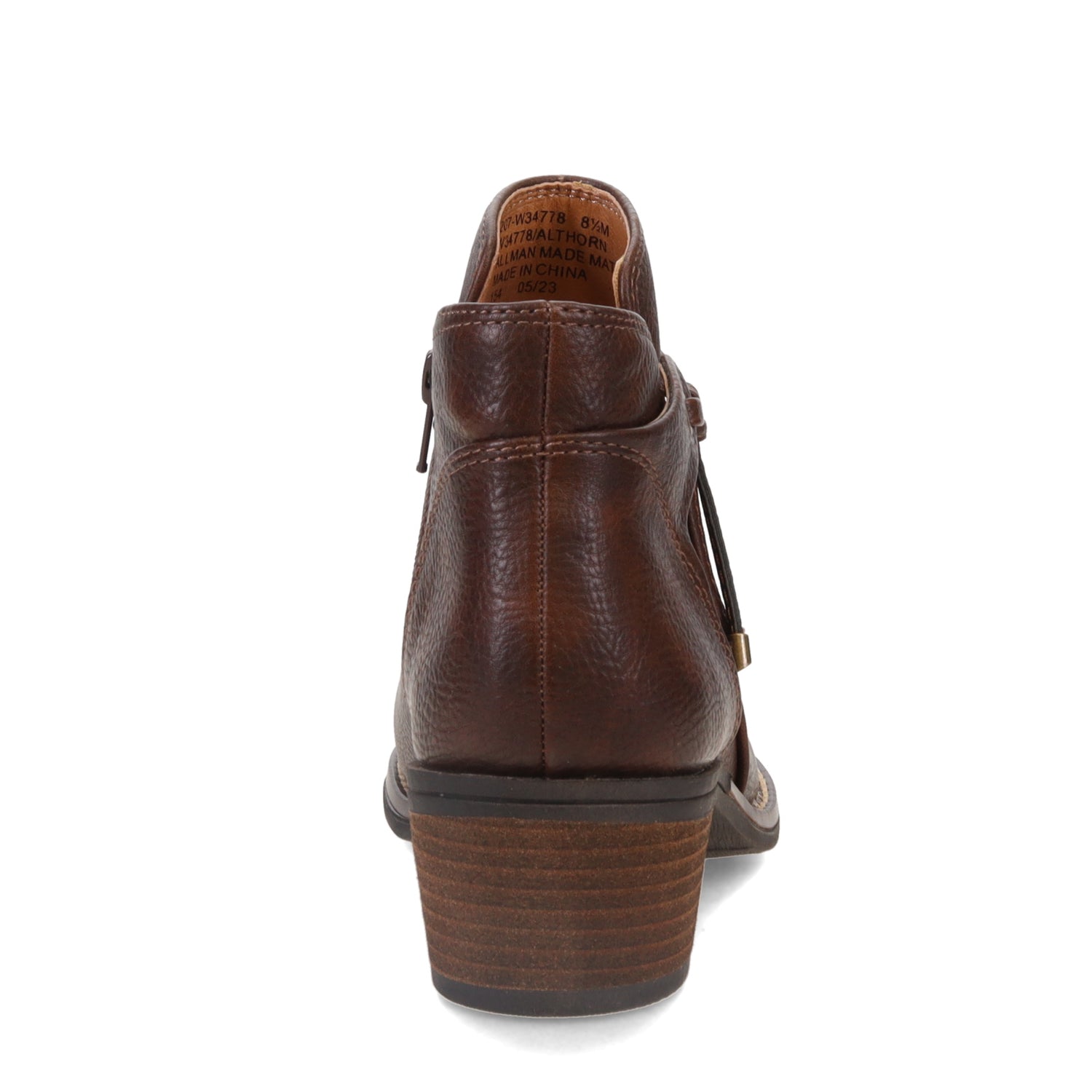 Peltz Shoes  Women's White Mountain Althorn Bootie BROWN W34778-207