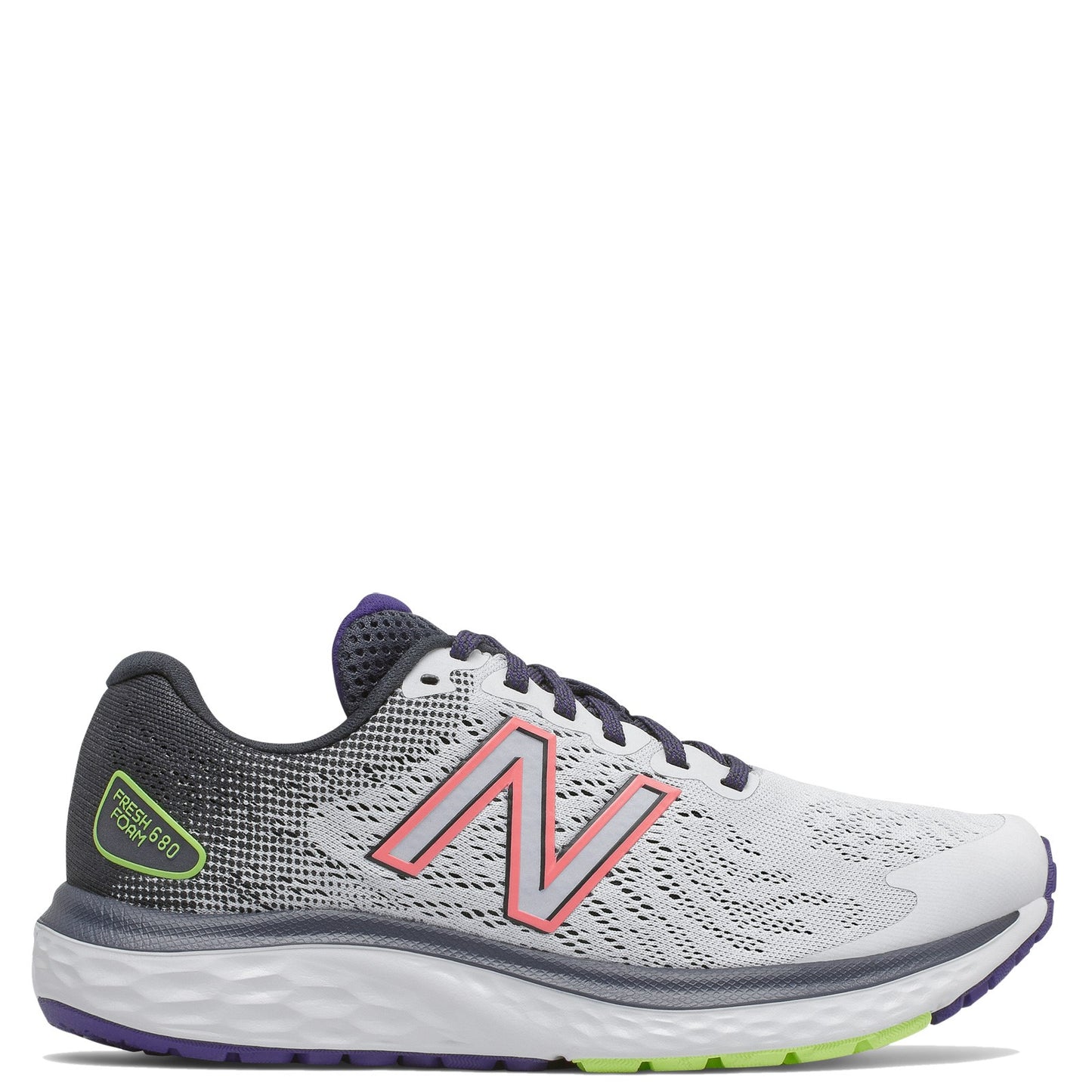 Peltz Shoes  Women's New Balance 680v7 Running Shoe GREY LIGHT W680LW7