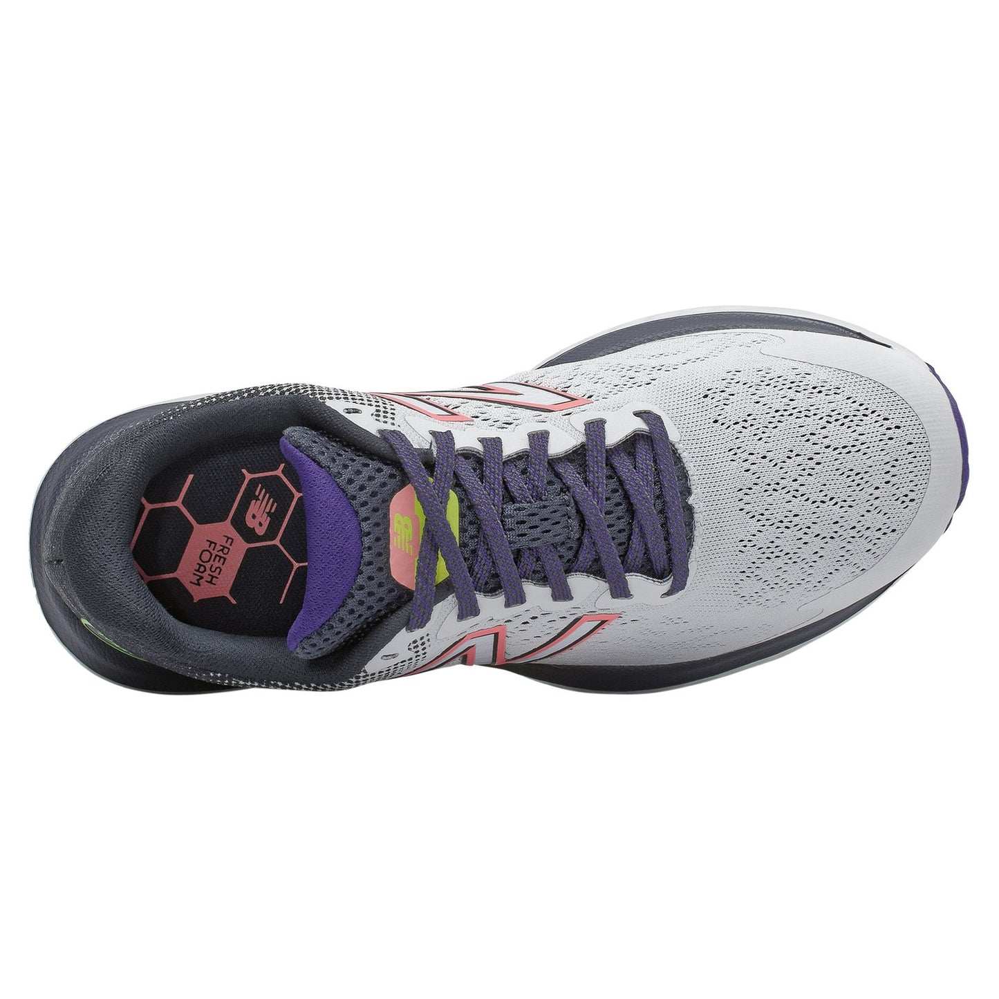 Peltz Shoes  Women's New Balance 680v7 Running Shoe GREY LIGHT W680LW7