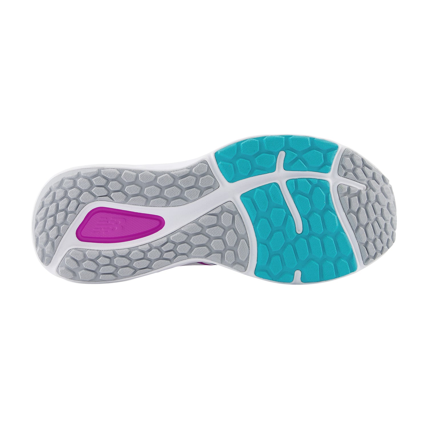 Peltz Shoes  Women's New Balance 680v7 Running Shoe White Turquoise Pink W680WN7