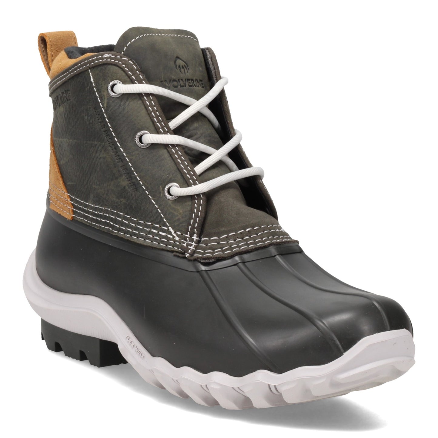 Peltz Shoes  Men's Wolverine Boots Torrent Waterproof Duck Boot GRANITE W880220