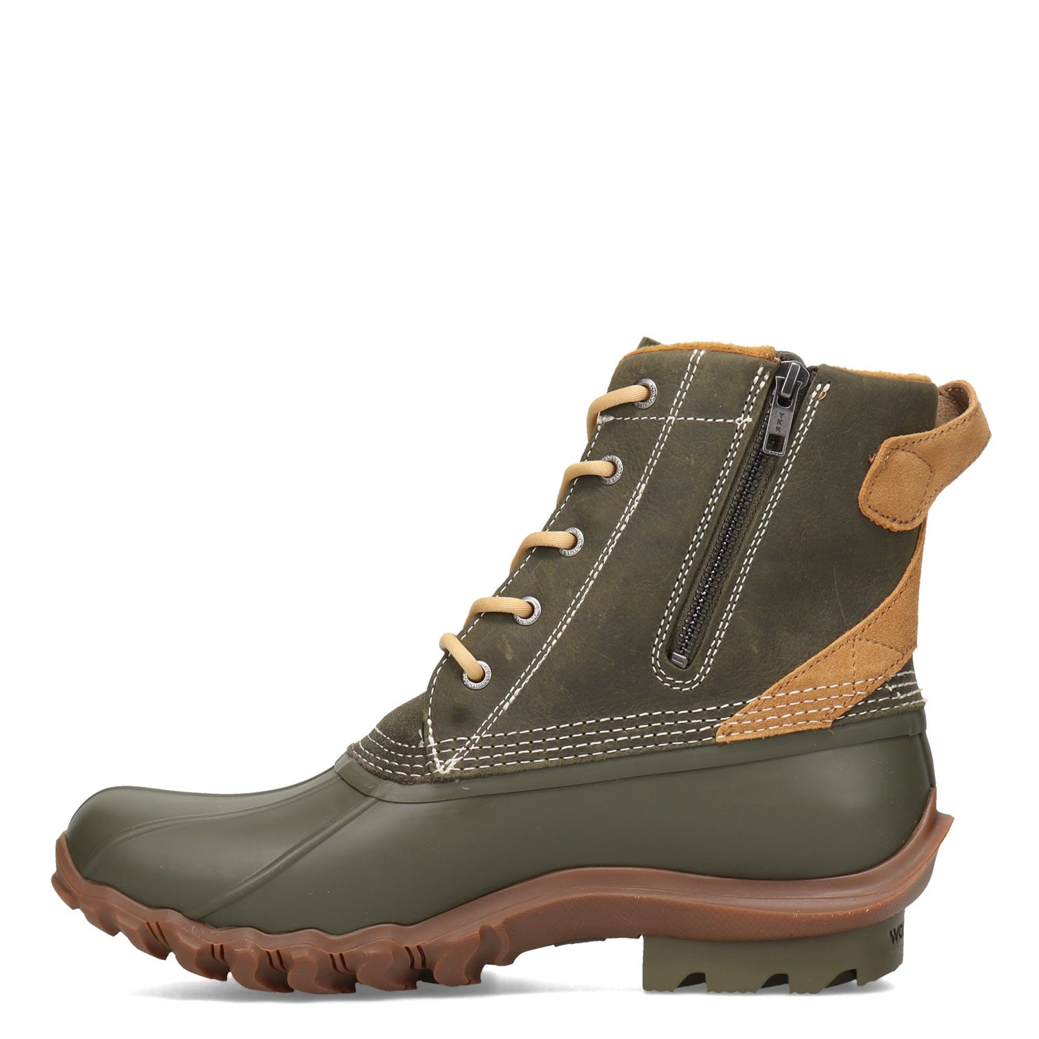 Peltz Shoes  Men's Wolverine Boots Torrent Waterproof Duck Boot OLIVE W880221