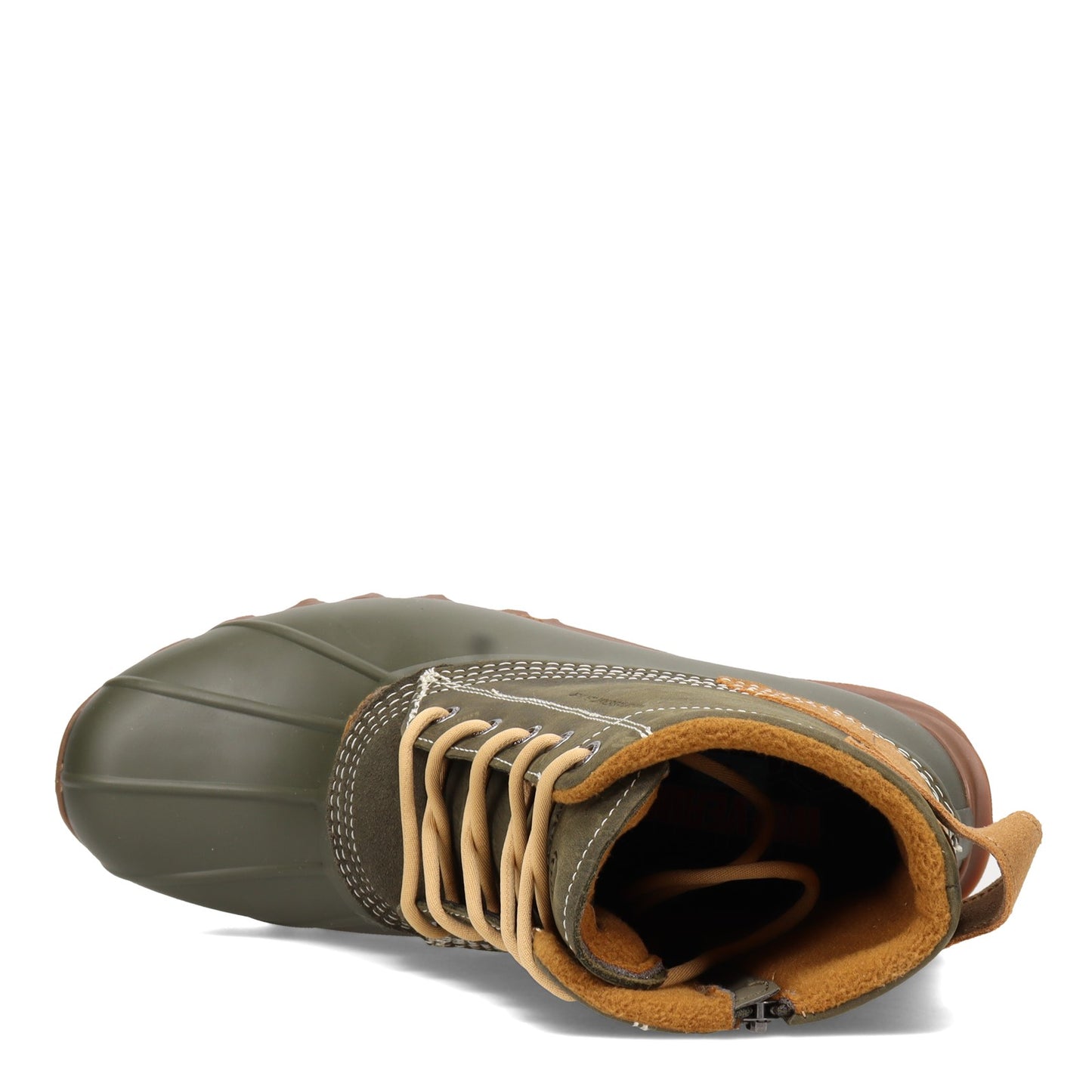 Peltz Shoes  Men's Wolverine Boots Torrent Waterproof Duck Boot OLIVE W880221
