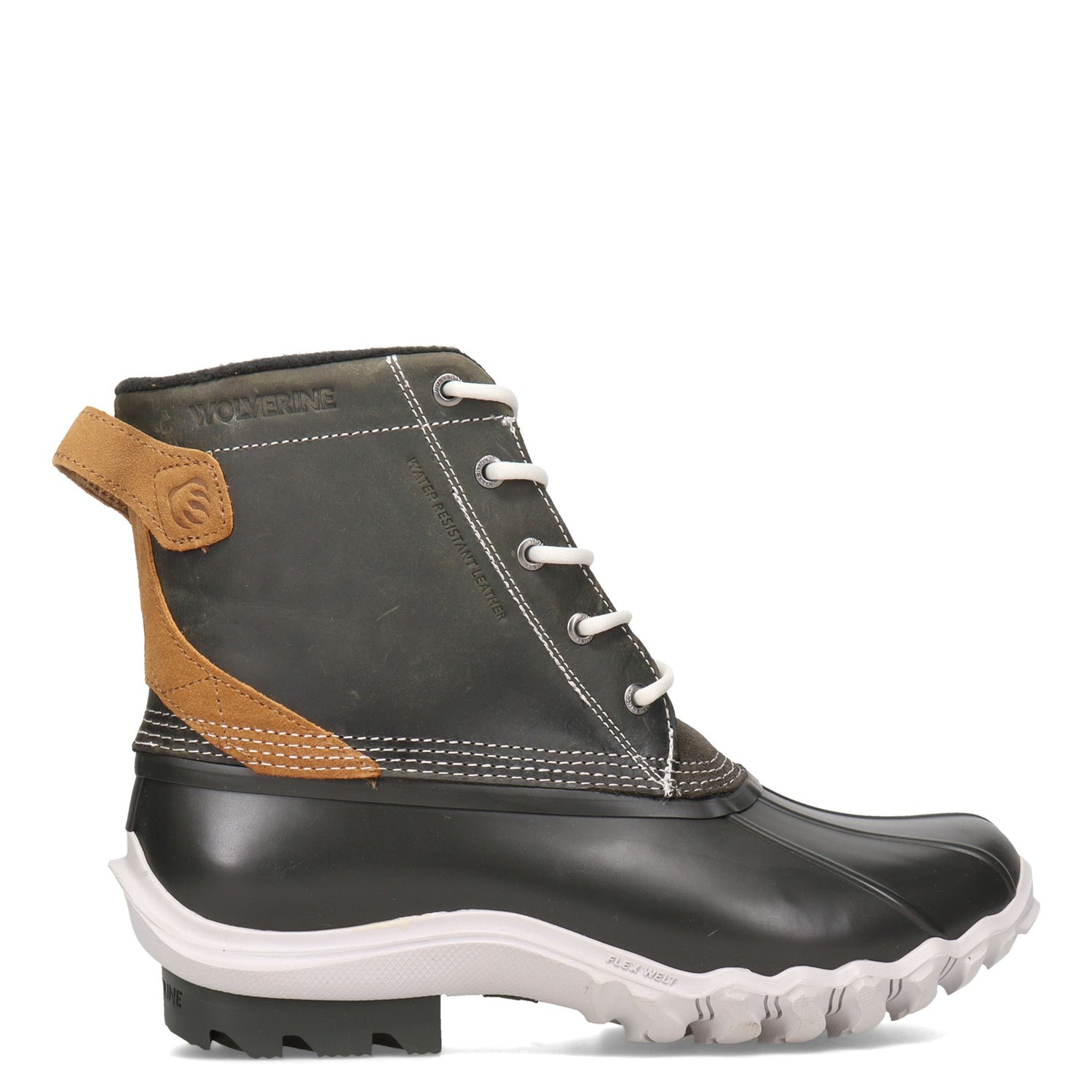 Peltz Shoes  Men's Wolverine Boots Torrent Waterproof Duck Boot GRANITE W880222