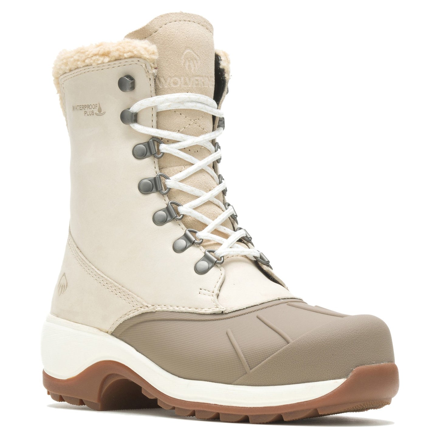Peltz Shoes  Women's Wolverine Frost Insulated Tall Boot BEIGE W880233