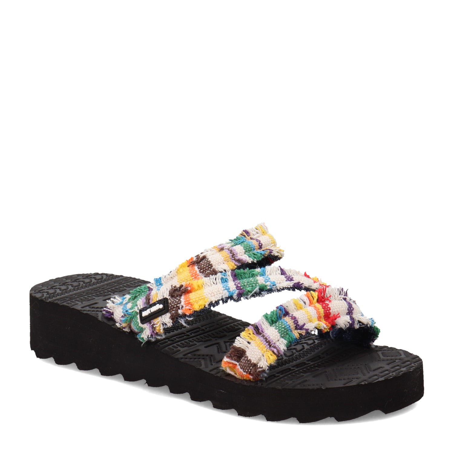 Peltz Shoes  Women's MUK LUKS Wave Riptide Sandal OFF WHITE MULTI WAVERIPTIDE-OFF