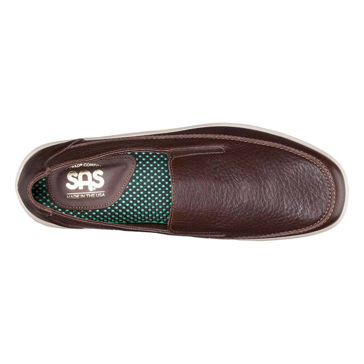 Peltz Shoes  Men's SAS Weekender Slip-On BROWN WEEKENDER OP