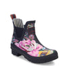 Peltz Shoes  Women's Joules Wellibobs Rain Boot NAVY / PINK WELLIBOB-NAVYFL