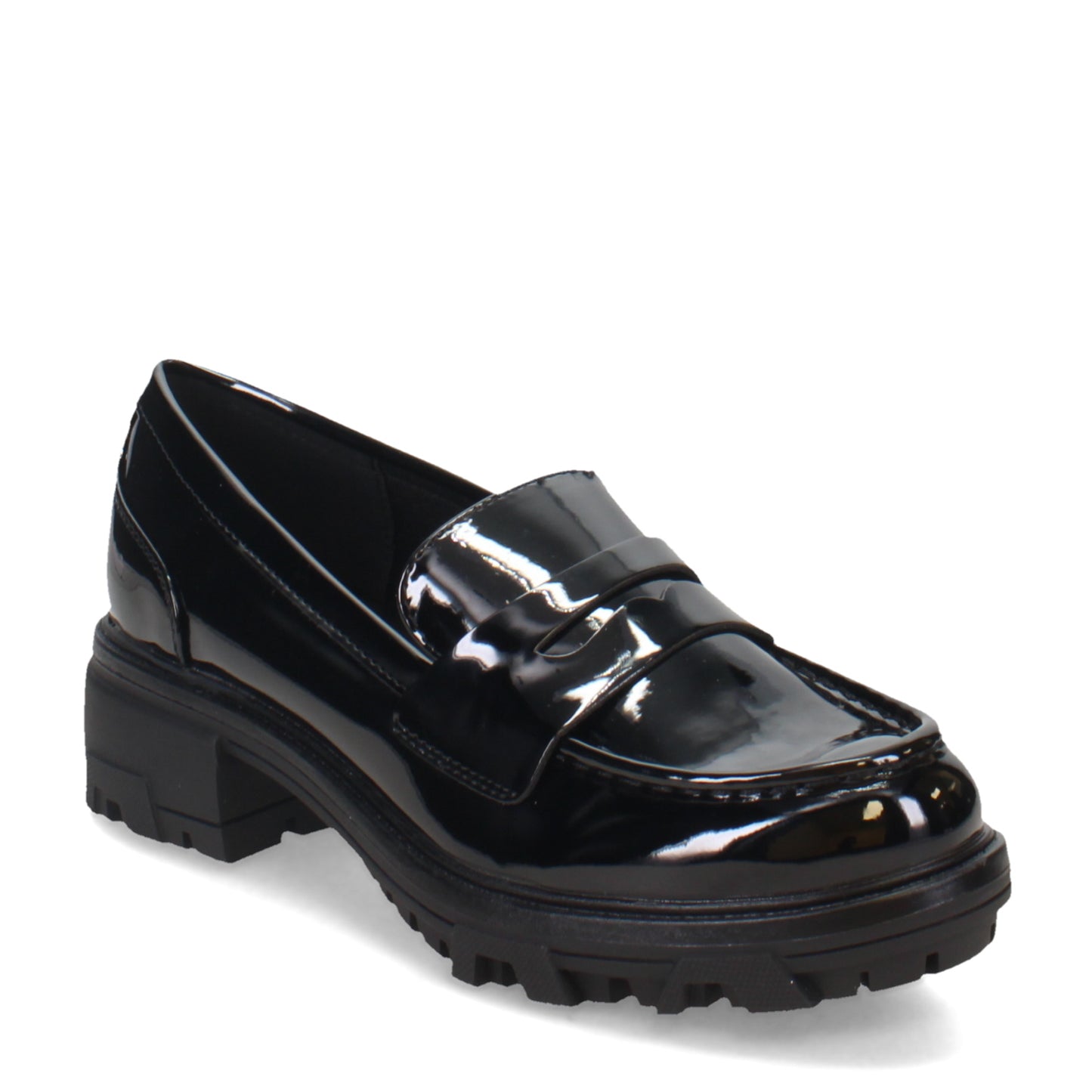 Peltz Shoes  Women's Unisa Wennie Loafer Black Patent WENNIE-BLK04