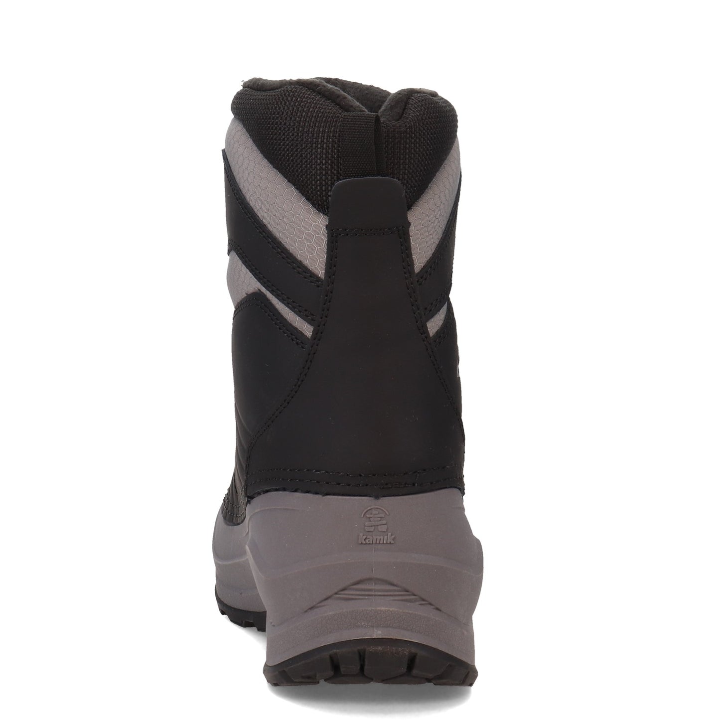 Peltz Shoes  Men's Kamik Iceland Snow Boot BLACK / CHARCOAL WK0354-BCH