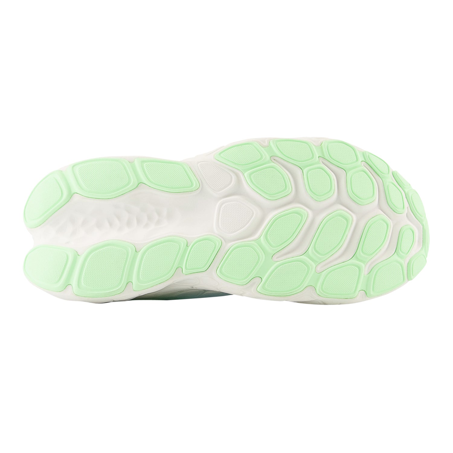 Peltz Shoes  Women's New Balance Fresh Foam More v4 Running Shoe BLUE/GREEN AURA/WHITE WMORCK4