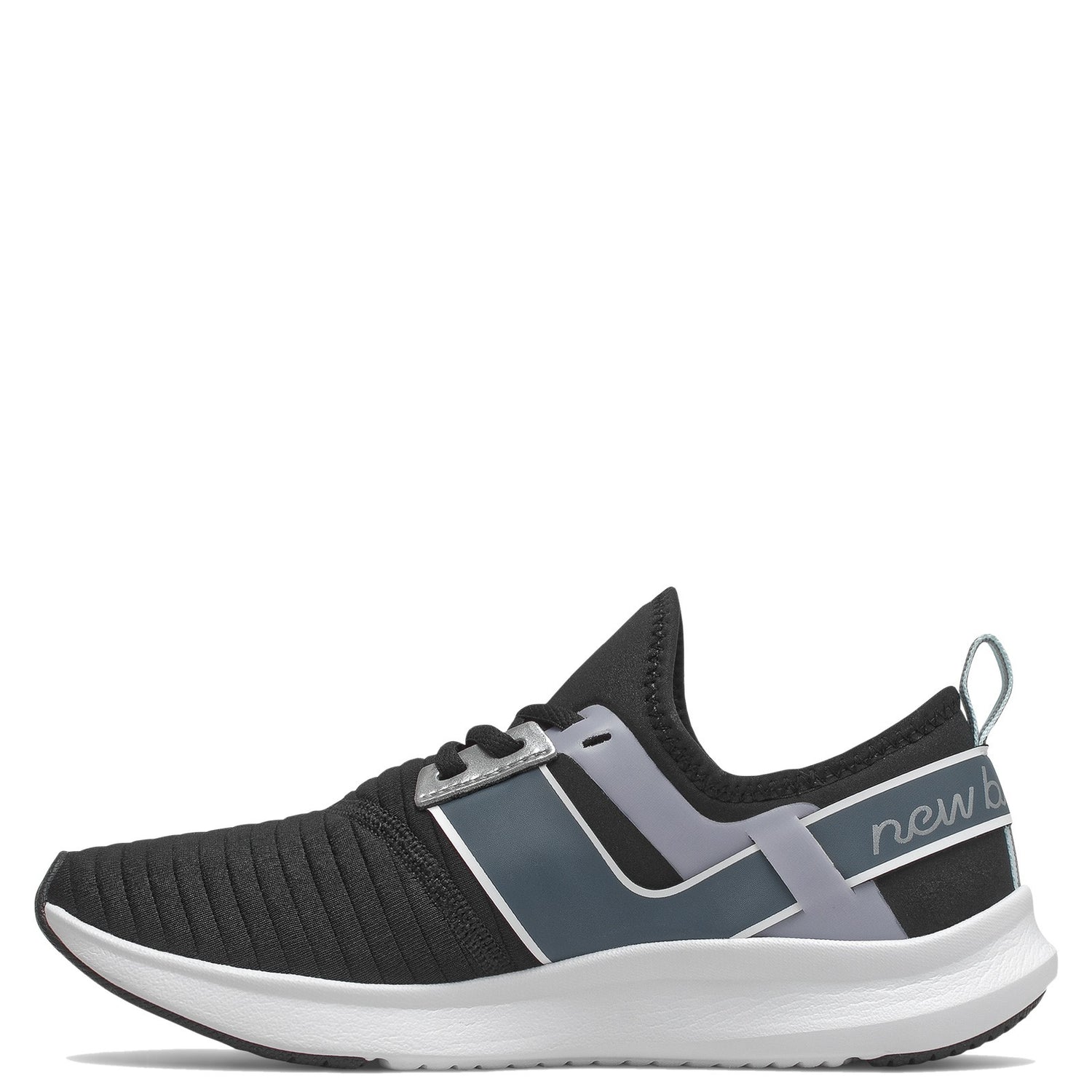 Peltz Shoes  Women's New Balance Nergize Sport v1 Training Shoe BLACK GRAY WNRGSNB1