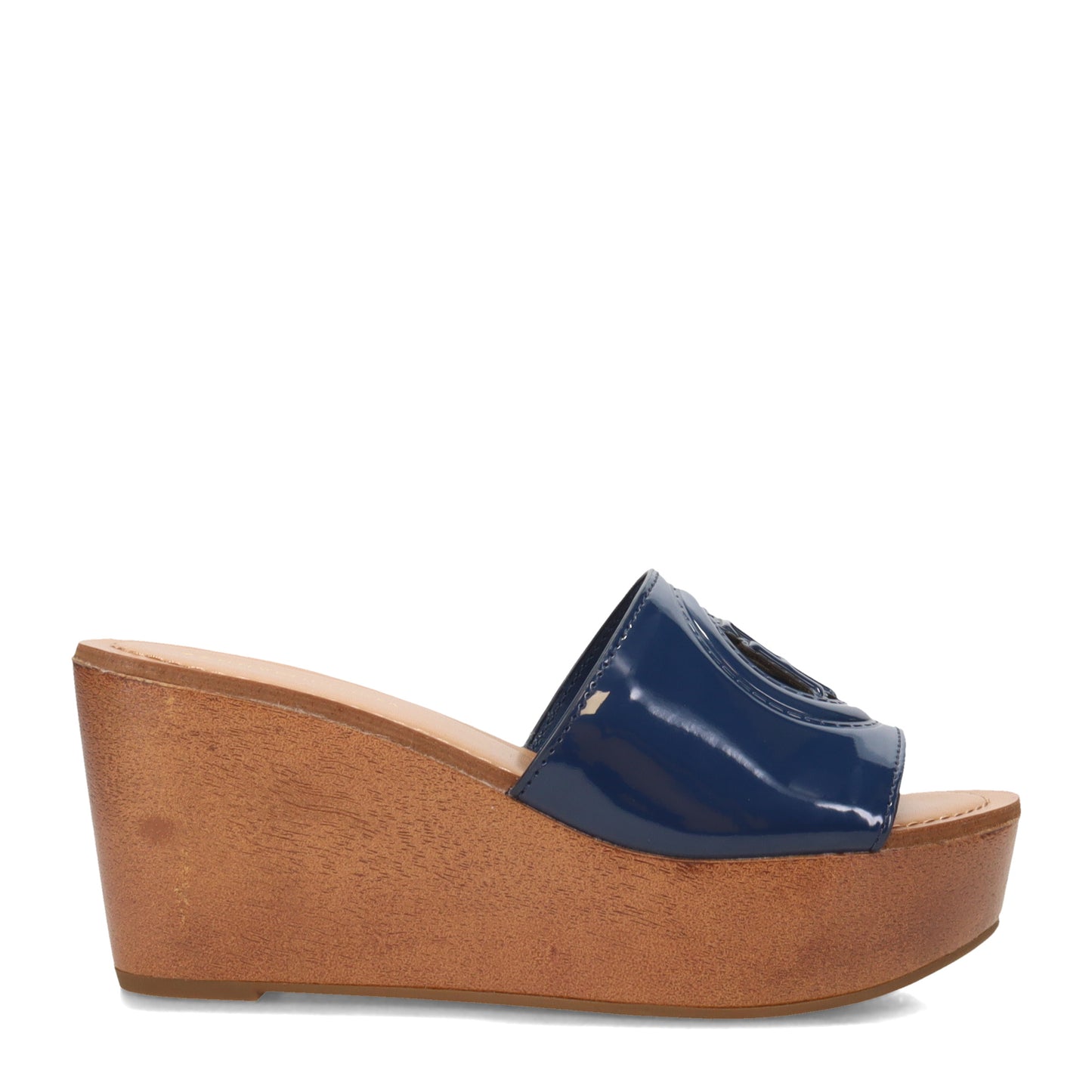 Peltz Shoes  Women's Tommy Hilfiger Wrynn Sandal DARK BLUE WRYNN-DBL01