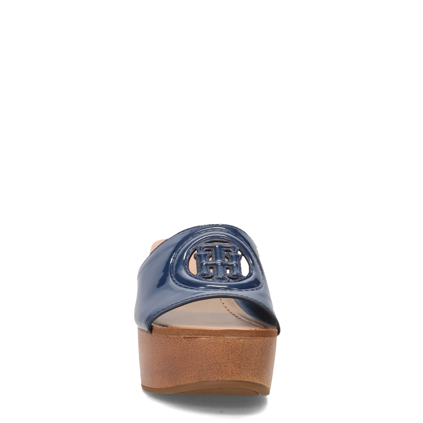 Peltz Shoes  Women's Tommy Hilfiger Wrynn Sandal DARK BLUE WRYNN-DBL01
