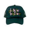 Peltz Shoes  Women's The Darling Effect Trucker Hat Green WSDE-HATTK-PCKLBR
