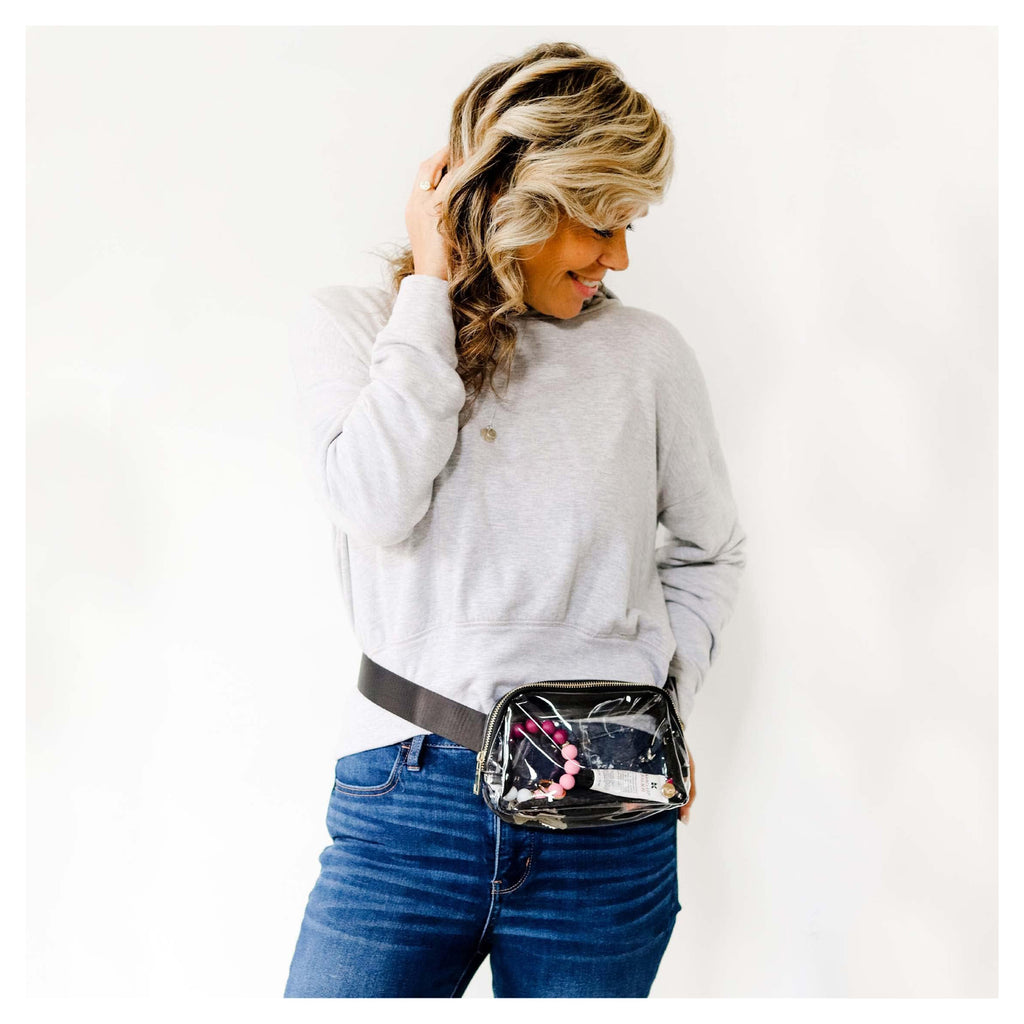 Women's The Darling Effect, Clear Stadium Belt Bag
