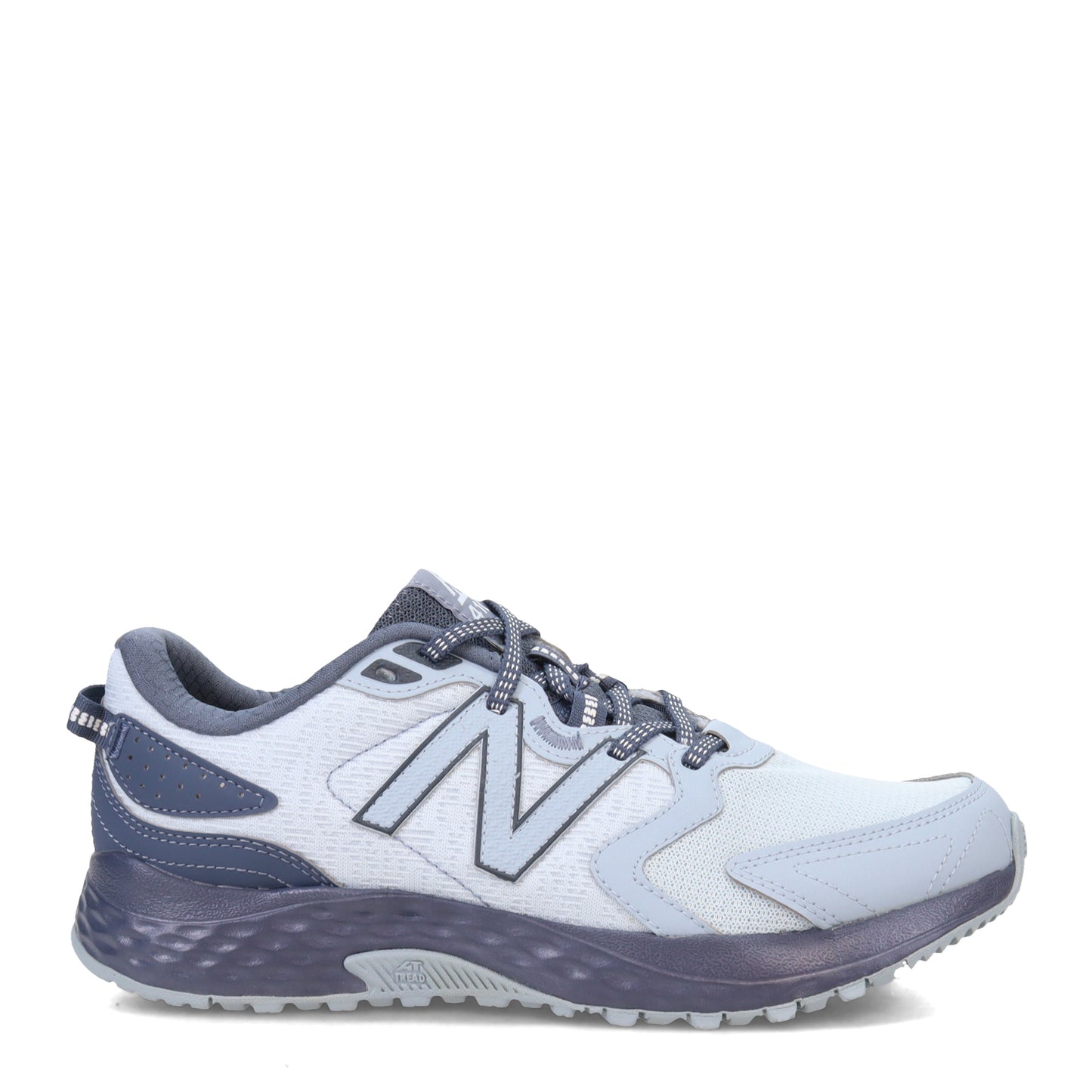 Peltz Shoes  Women's New Balance 410V7 Trail Running Shoe LT BLUE GRY WT410HT7