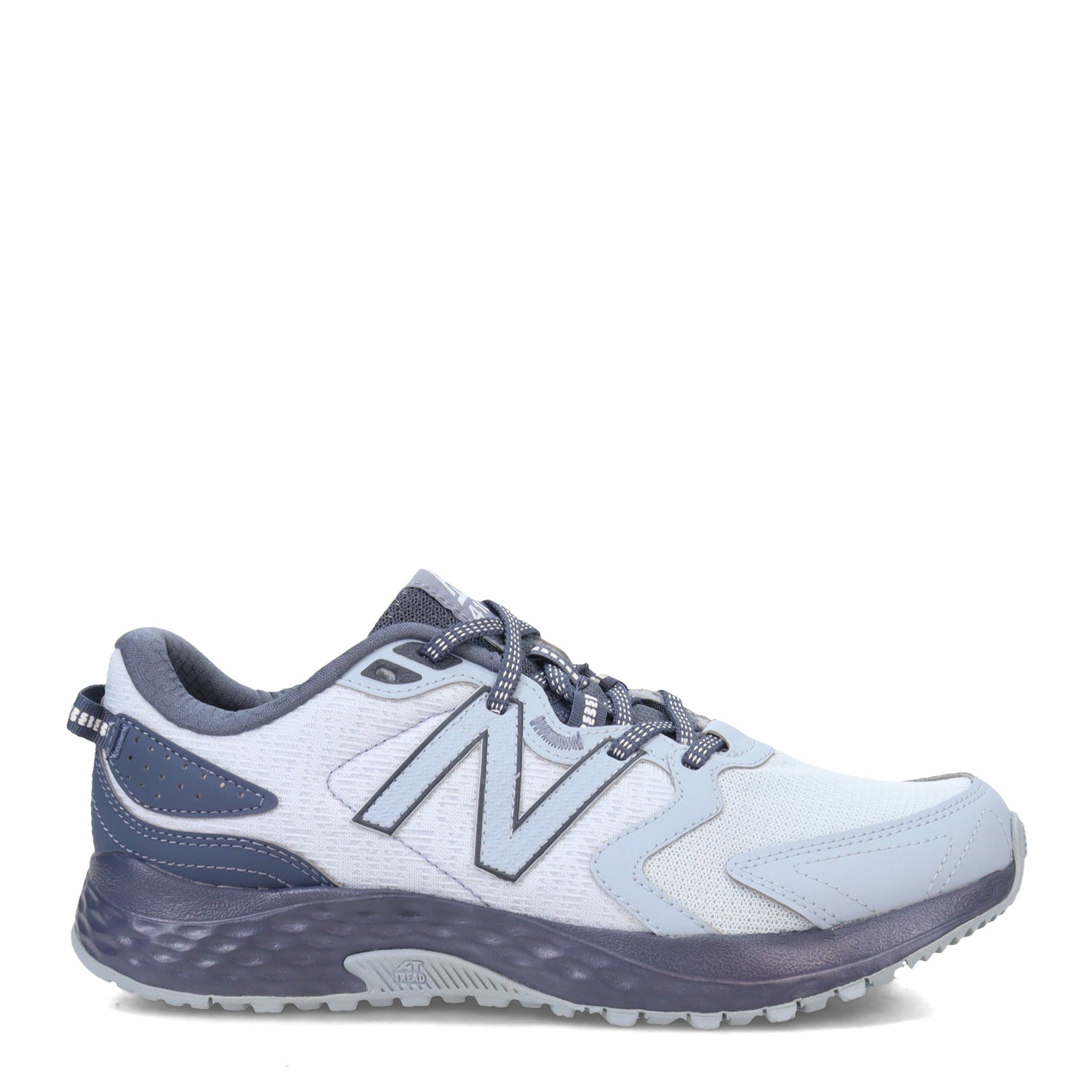 Peltz Shoes  Women's New Balance 410V7 Trail Running Shoe LT BLUE GRY WT410HT7