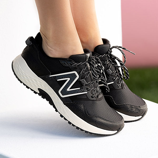 Women's New Balance WT410V8 Trail Running Shoe BLACKTOP / SEASALT WT410LB8