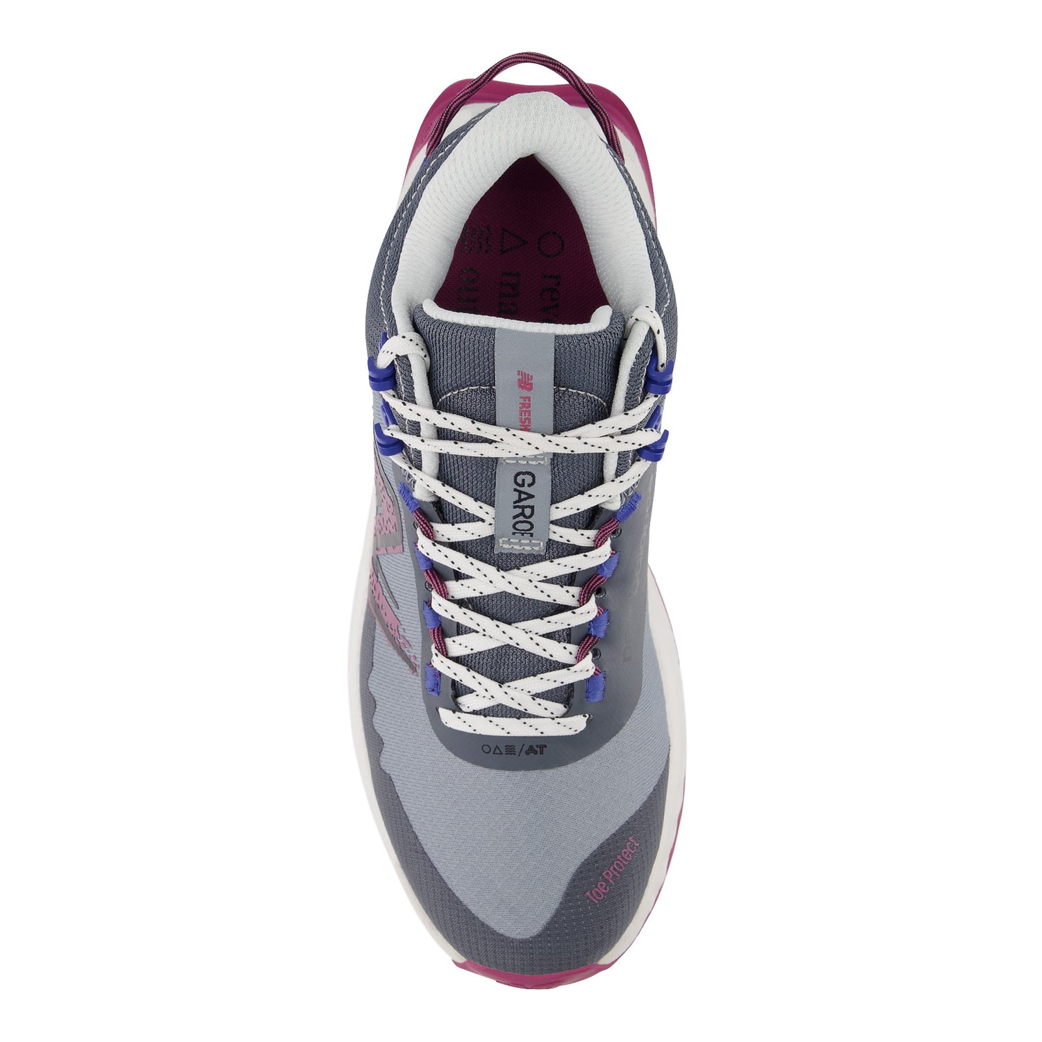 Peltz Shoes  Women's New Balance Fresh Foam Garoe Mid Trail Running Shoe GREY MULTI WTGAMCLG