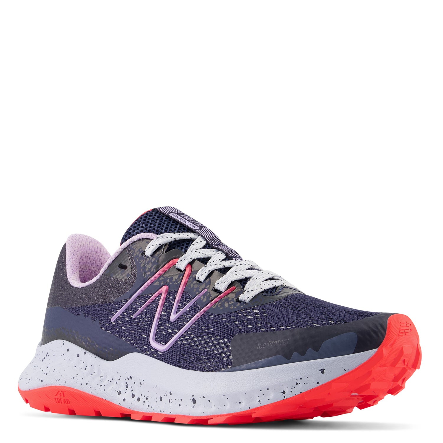 Peltz Shoes  Women's New Balance DynaSoft Nitrel V5 Trail Running Shoe INDIGO/RED WTNTRLN5