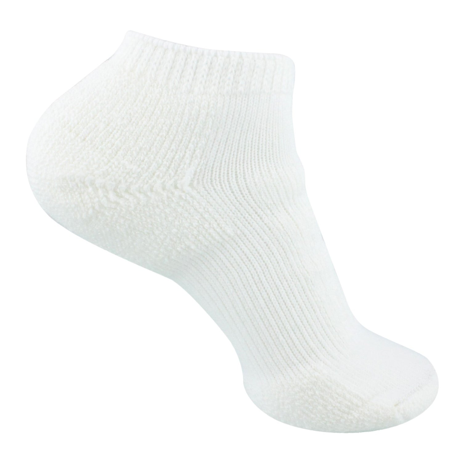 Peltz Shoes  Unisex Thorlo WMM Walking Socks - Large - 1 Pack White WMM-13 004