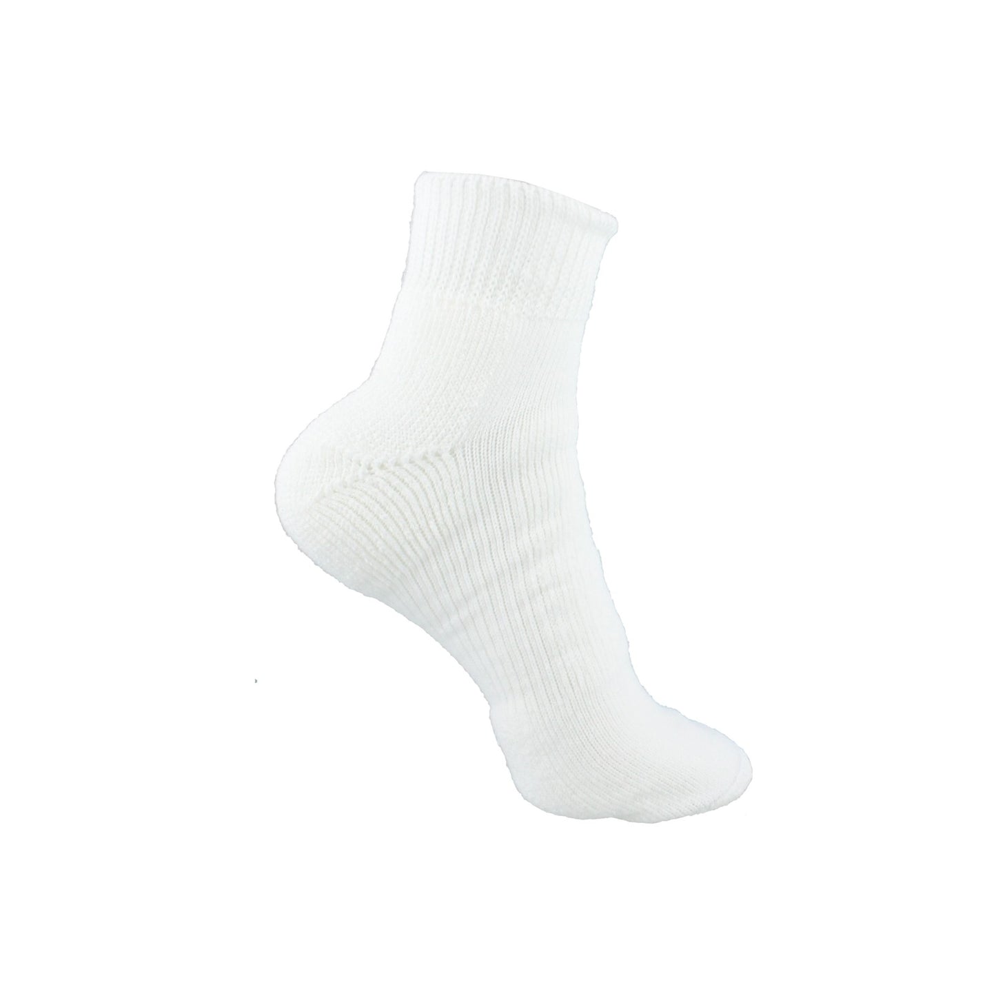 Peltz Shoes  Unisex Thorlo WMX Walking Socks - Large - 1 Pack White WMX-13 004