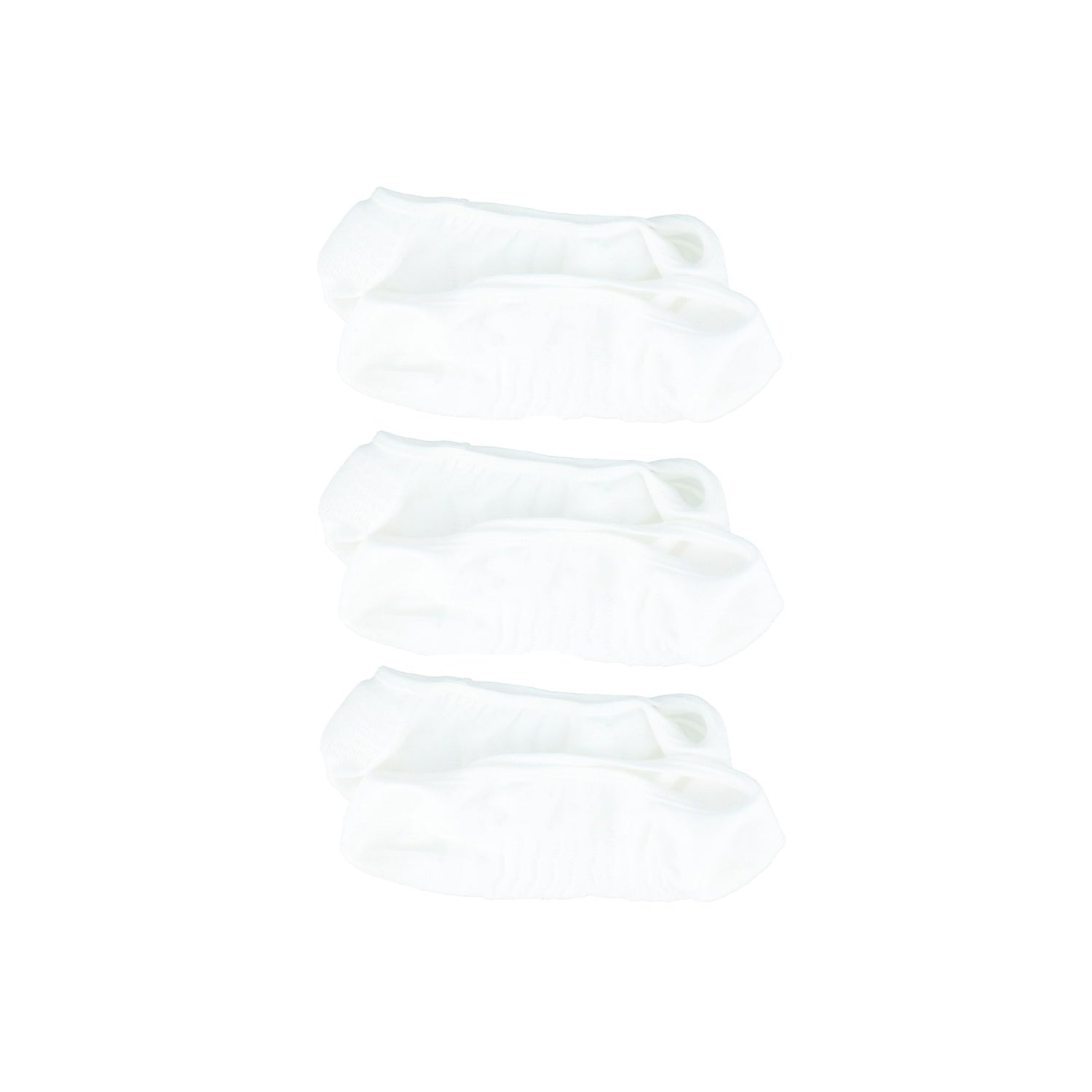 Peltz Shoes  Women's Sperry Micro Liner Socks - 3 Pack White WS14B058-WHITE