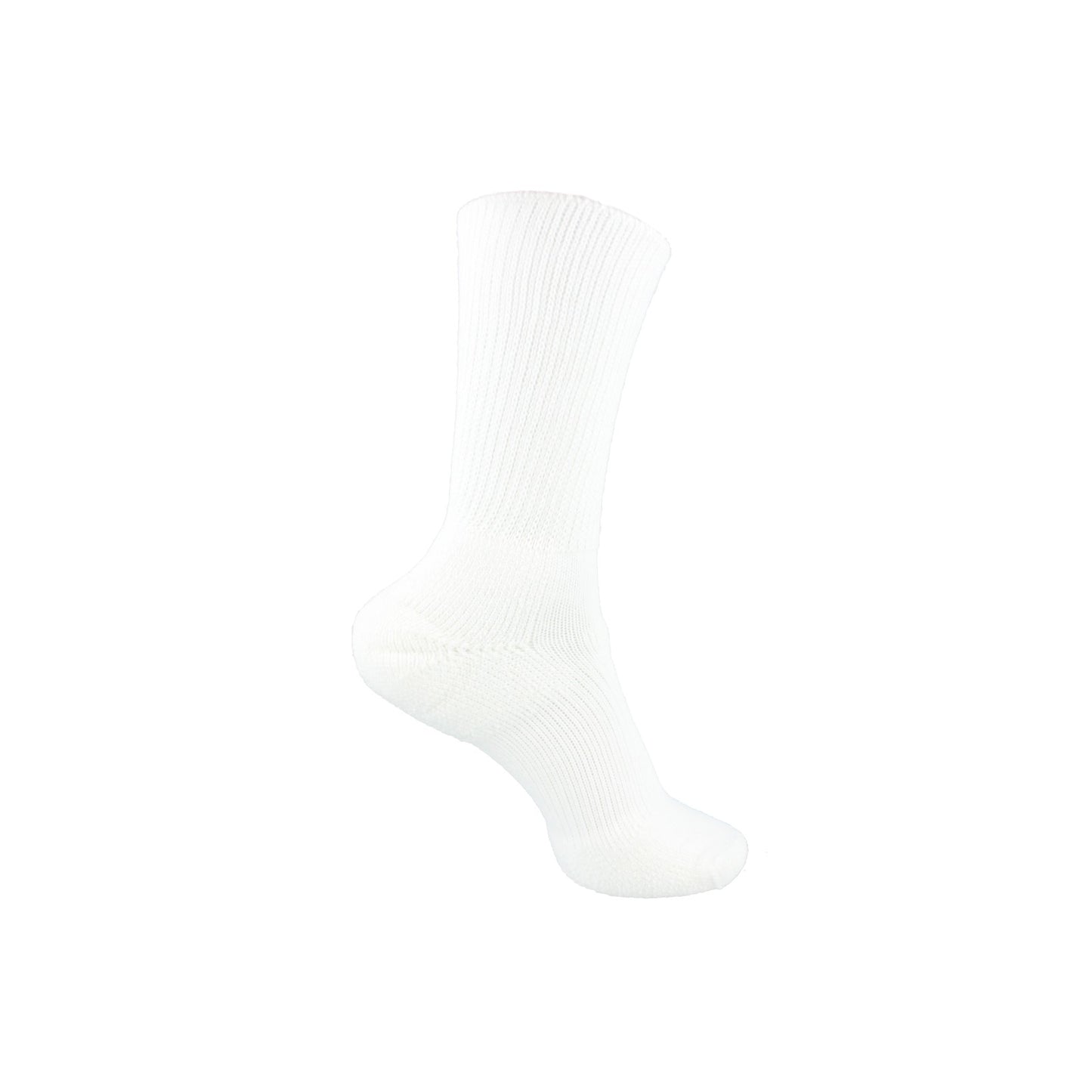 Peltz Shoes  Men's Thorlo Walking Socks - Large - 1 Pack White WX-13 004