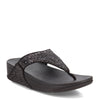 Peltz Shoes  Women's FitFlop Lulu Thong Sandal Black X03-339