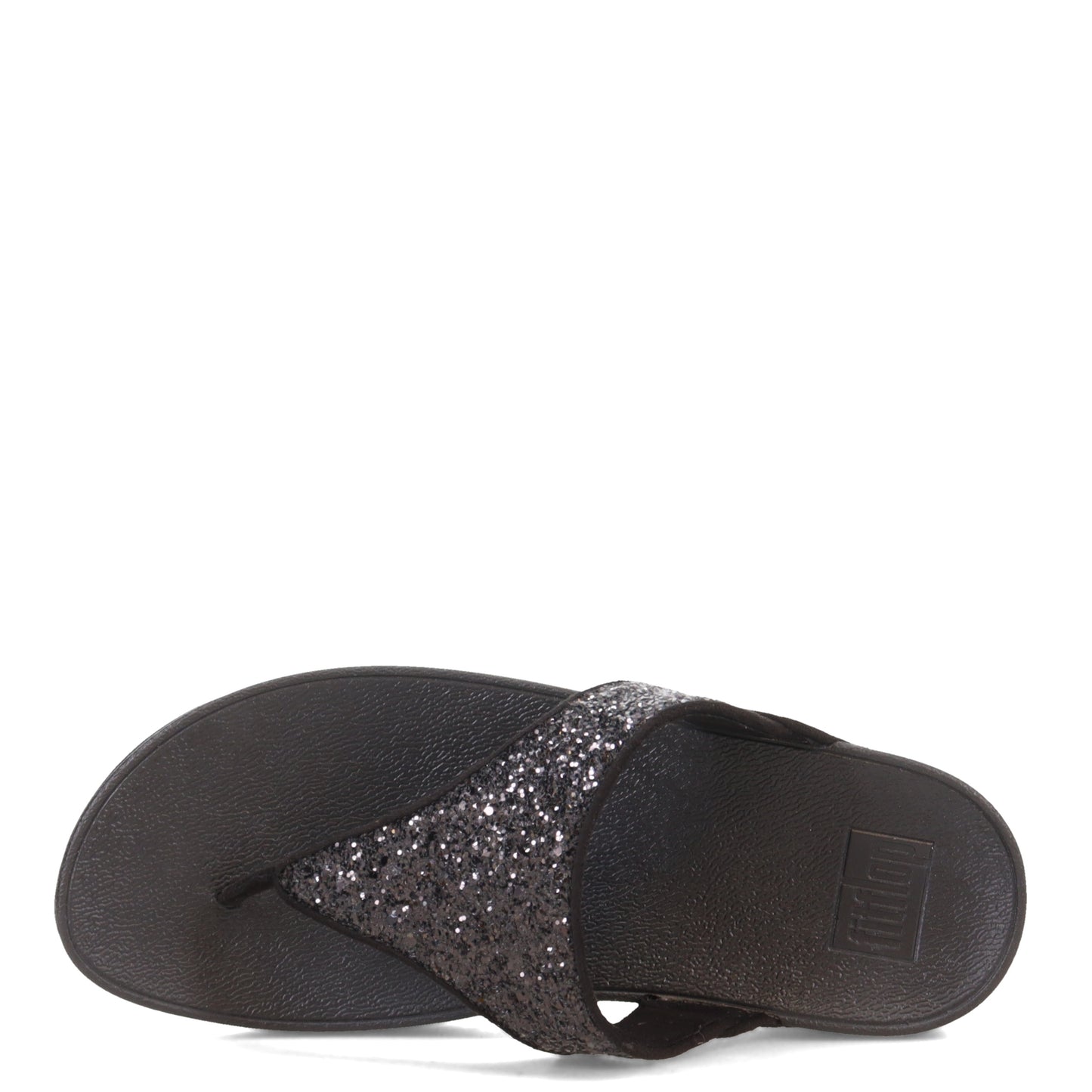 Peltz Shoes  Women's FitFlop Lulu Thong Sandal Black X03-339