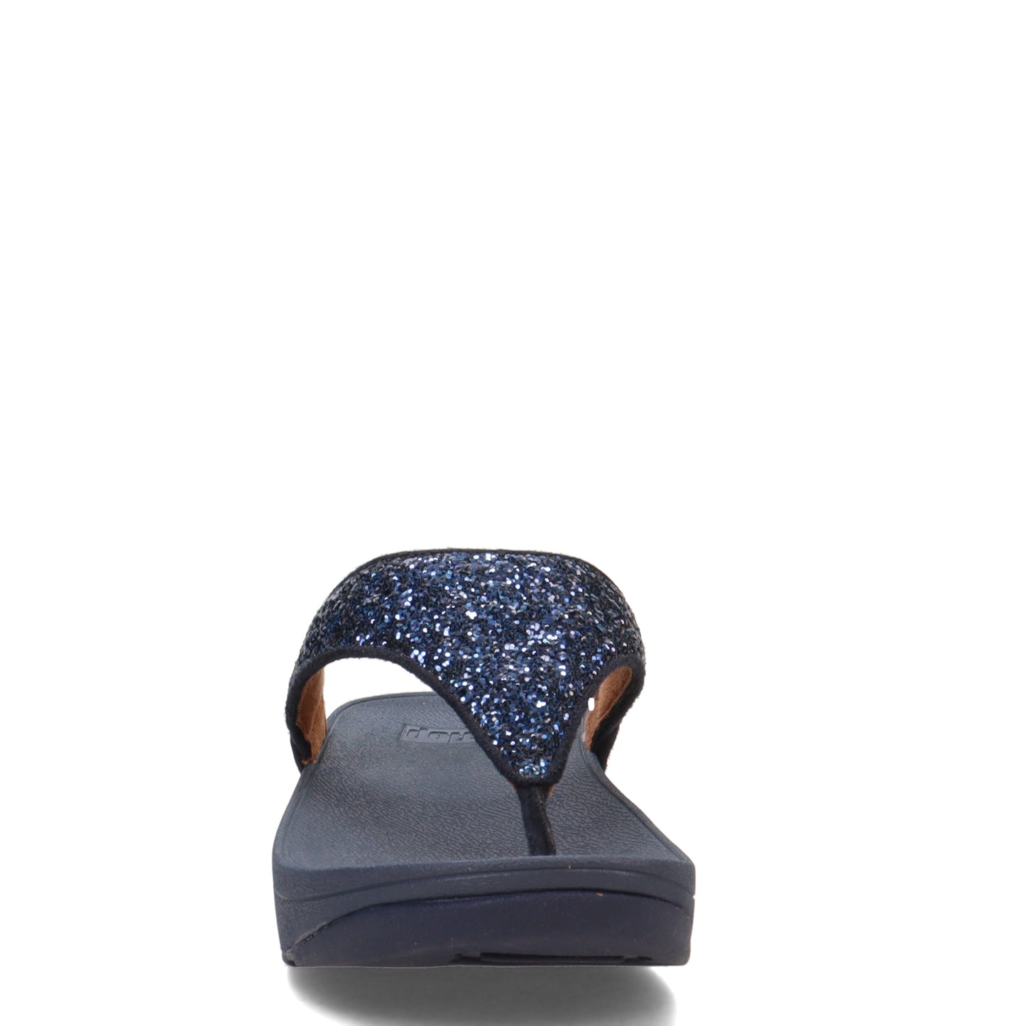 Peltz Shoes  Women's FitFlop Lulu Thong Sandal Navy X03-399