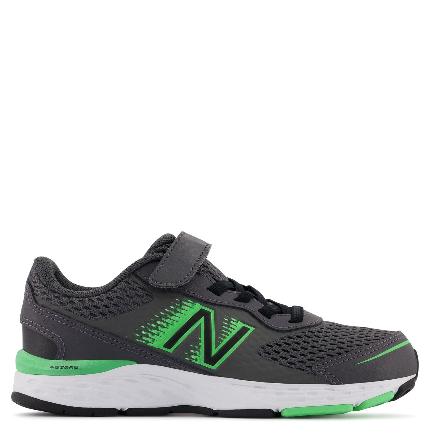 Peltz Shoes  Boy's New Balance 680v6 Sneaker - Little Kid MAGNET YA680VB6