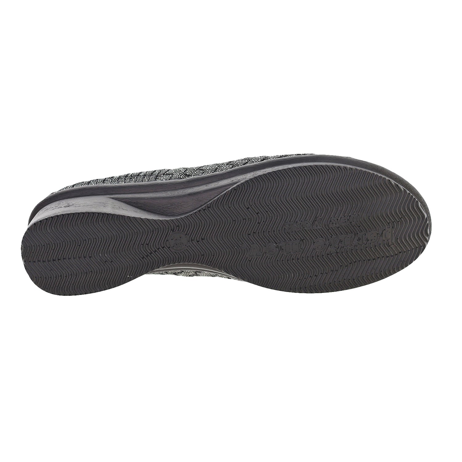 Peltz Shoes  Women's Bernie Mev Yael Fly Slip-On BLACK SHIMMER YAEL FLY BSHIM