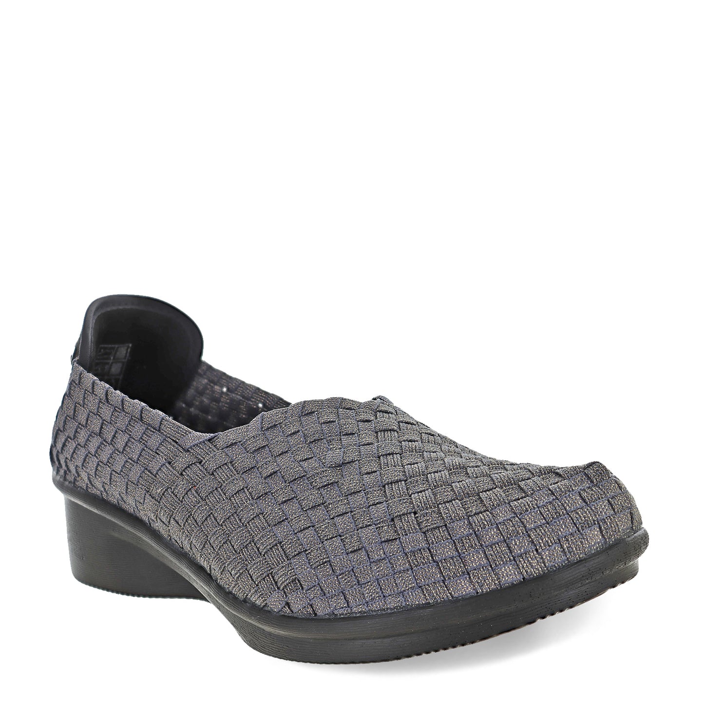 Peltz Shoes  Women's Bernie Mev Yael Fly Slip-On GREY SHIMMER YAEL FLY GRYSHI