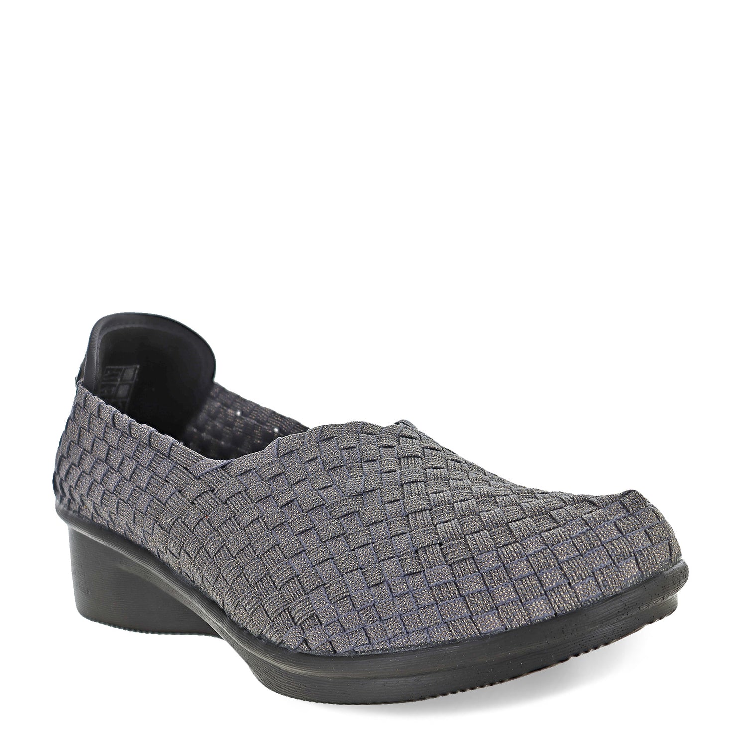 Peltz Shoes  Women's Bernie Mev Yael Fly Slip-On GREY SHIMMER YAEL FLY GRYSHI