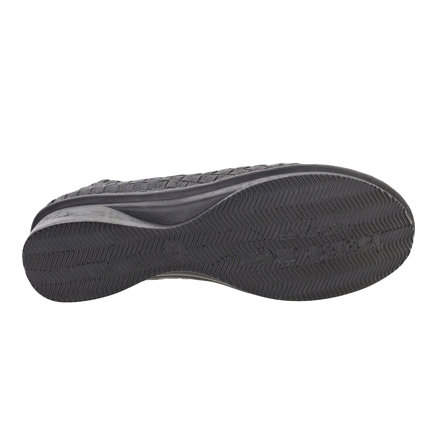 Peltz Shoes  Women's Bernie Mev Yael Fly Slip-On GREY SHIMMER YAEL FLY GRYSHI