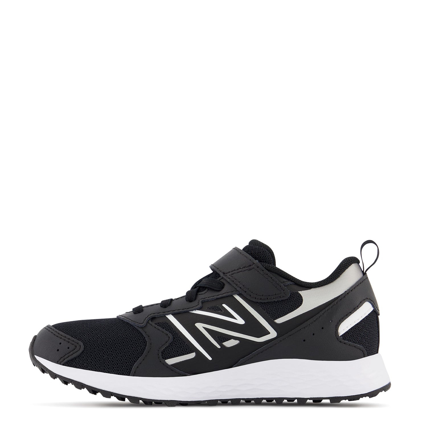 Peltz Shoes  Boy's New Balance Fresh Foam 650 - Trail Running Shoe- Little Kid & Big Kid Black Silver YT650BK1