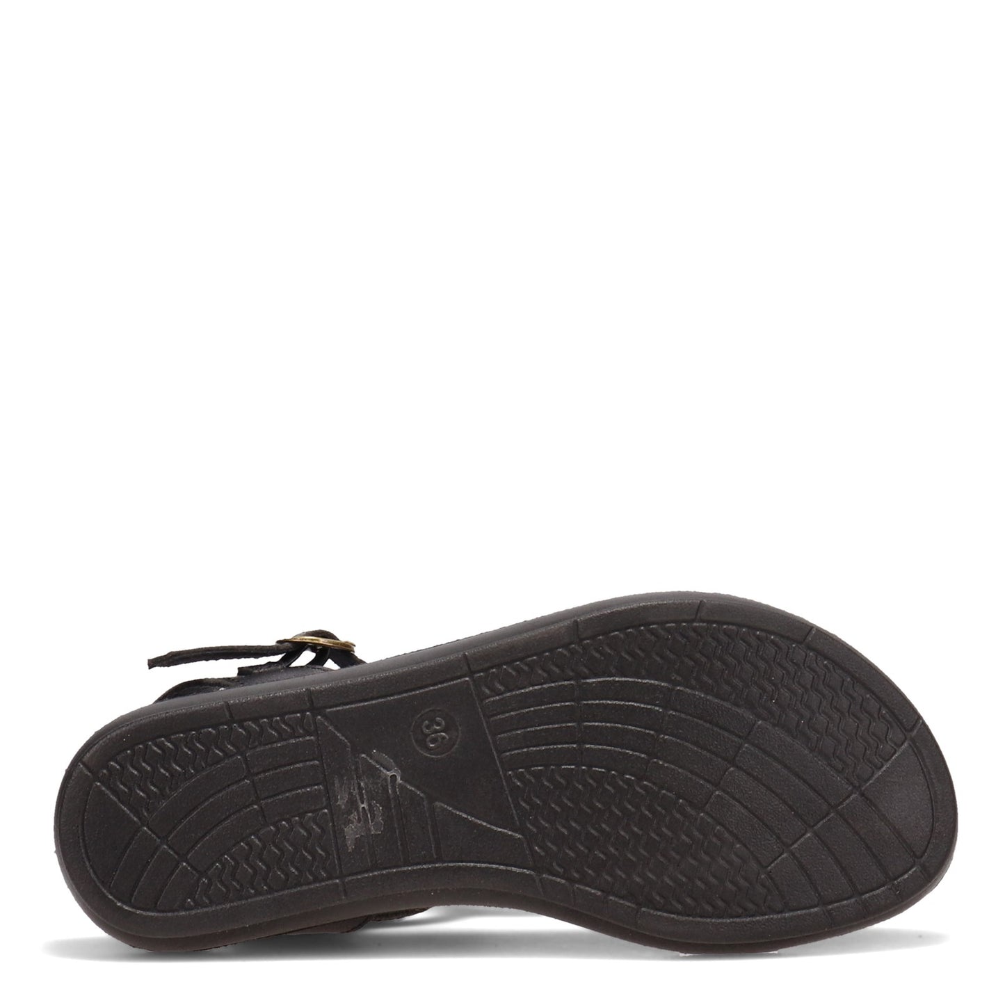Peltz Shoes  Women's Antelope Yana Sandal BLACK YANA-BLACK