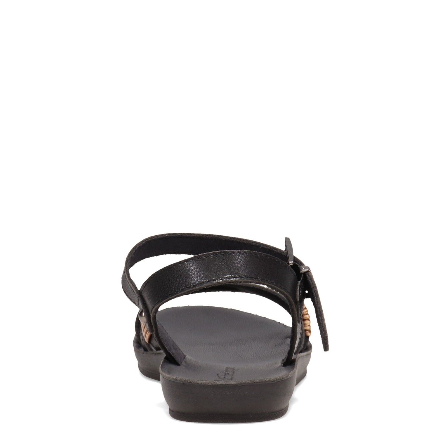 Peltz Shoes  Women's Antelope Yancy Sandal BLACK YANCY-BLACK