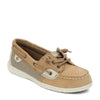 Peltz Shoes  Girl's Sperry Shoresider Jr Boat Shoe - Little Kid & Big Kid LINEN YG57681A