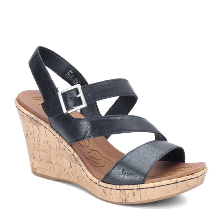Peltz Shoes  Women's b.o.c Schirra Wedge Sandal BLACK Z13700