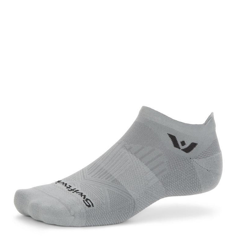 Swiftwick Aspire No Show Socks - 1 Pair PEWTER ZCT0055