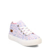 Peltz Shoes  Girl's Blowfish Craisy-K High Top Sneaker – Little Kid & Big Kid PINK NAVY ZS-1053K 887