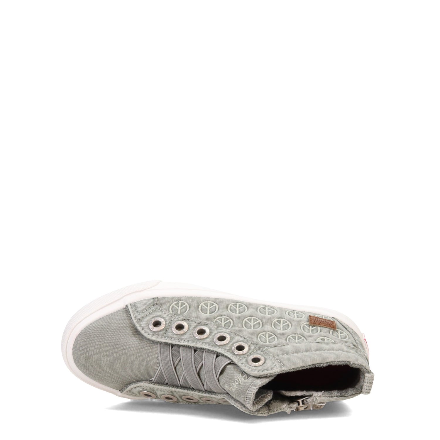 Peltz Shoes  Girl's Blowfish Malibu Macon-K Sneaker - Little Kid & Big Kid GREY PEACE ZS-1230K SWGCW