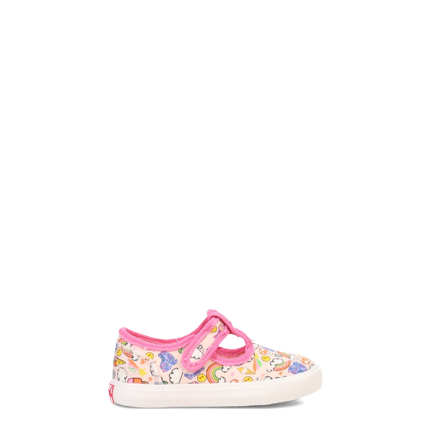 Peltz Shoes  Girl's Blowfish Malibu Mollie-T Sneaker -Toddler & Little Kid PINK MULTI ZS-1317T 249