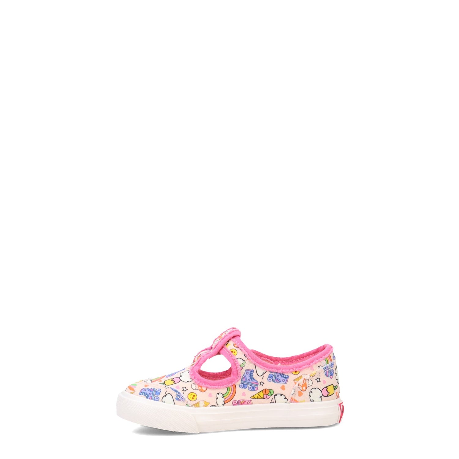 Peltz Shoes  Girl's Blowfish Malibu Mollie-T Sneaker -Toddler & Little Kid PINK MULTI ZS-1317T 249