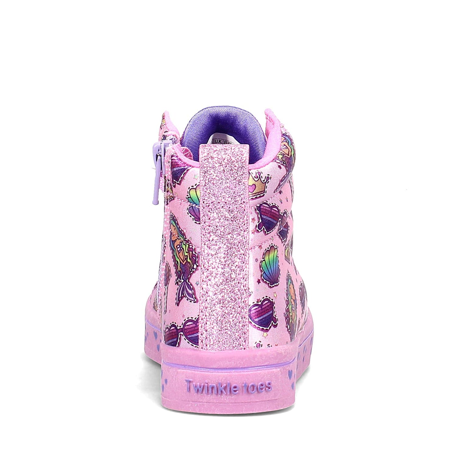 Peltz Shoes  Girl's Skechers S Lights: Twi-Lites - Mermaid Party Sneaker - Little Kid