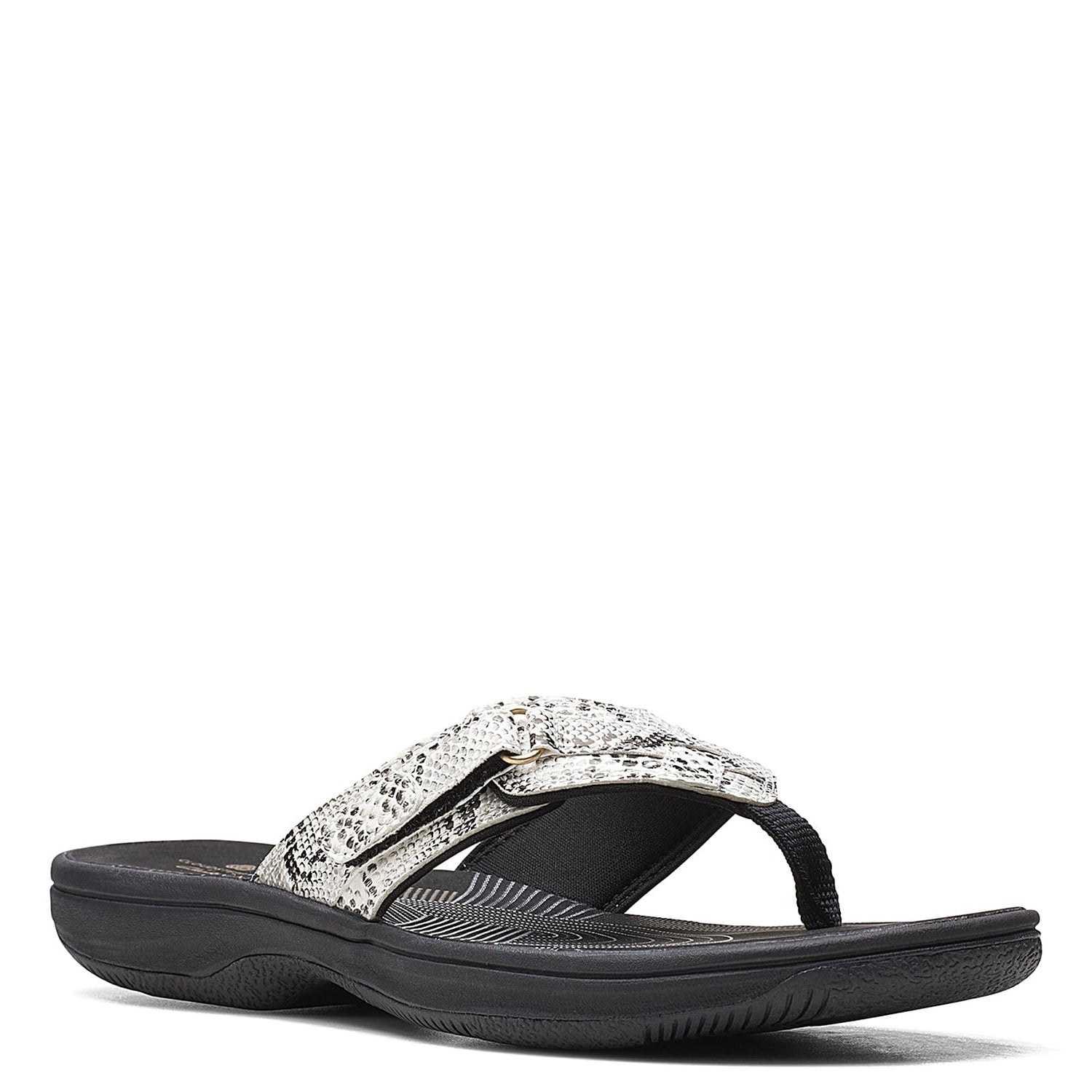 Peltz Shoes  Women's Clarks Breeze Sea Sandal