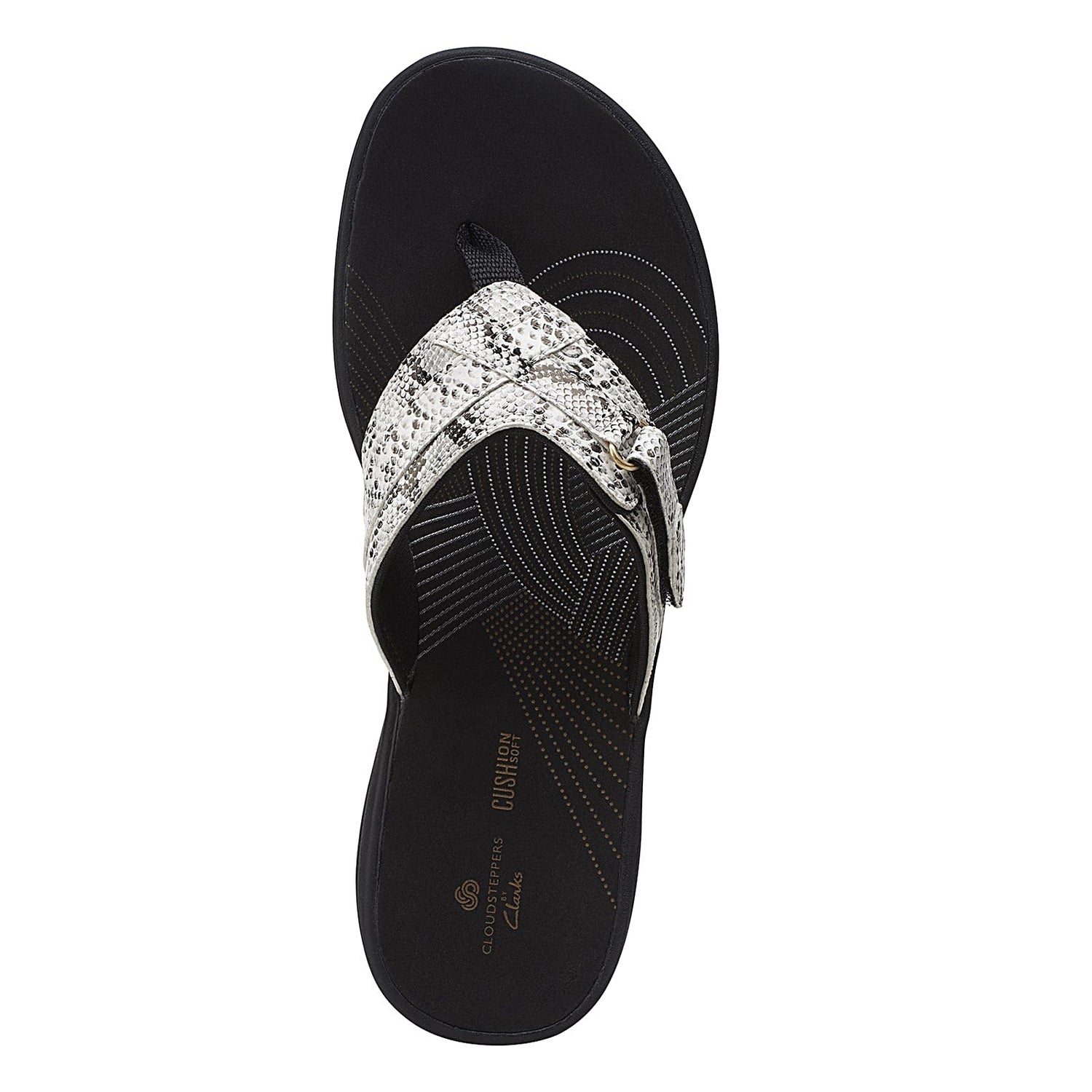 Peltz Shoes  Women's Clarks Breeze Sea Sandal